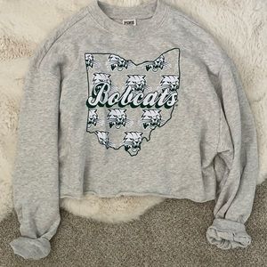Ohio University OU Bobcats Cropped Sweatshirt
